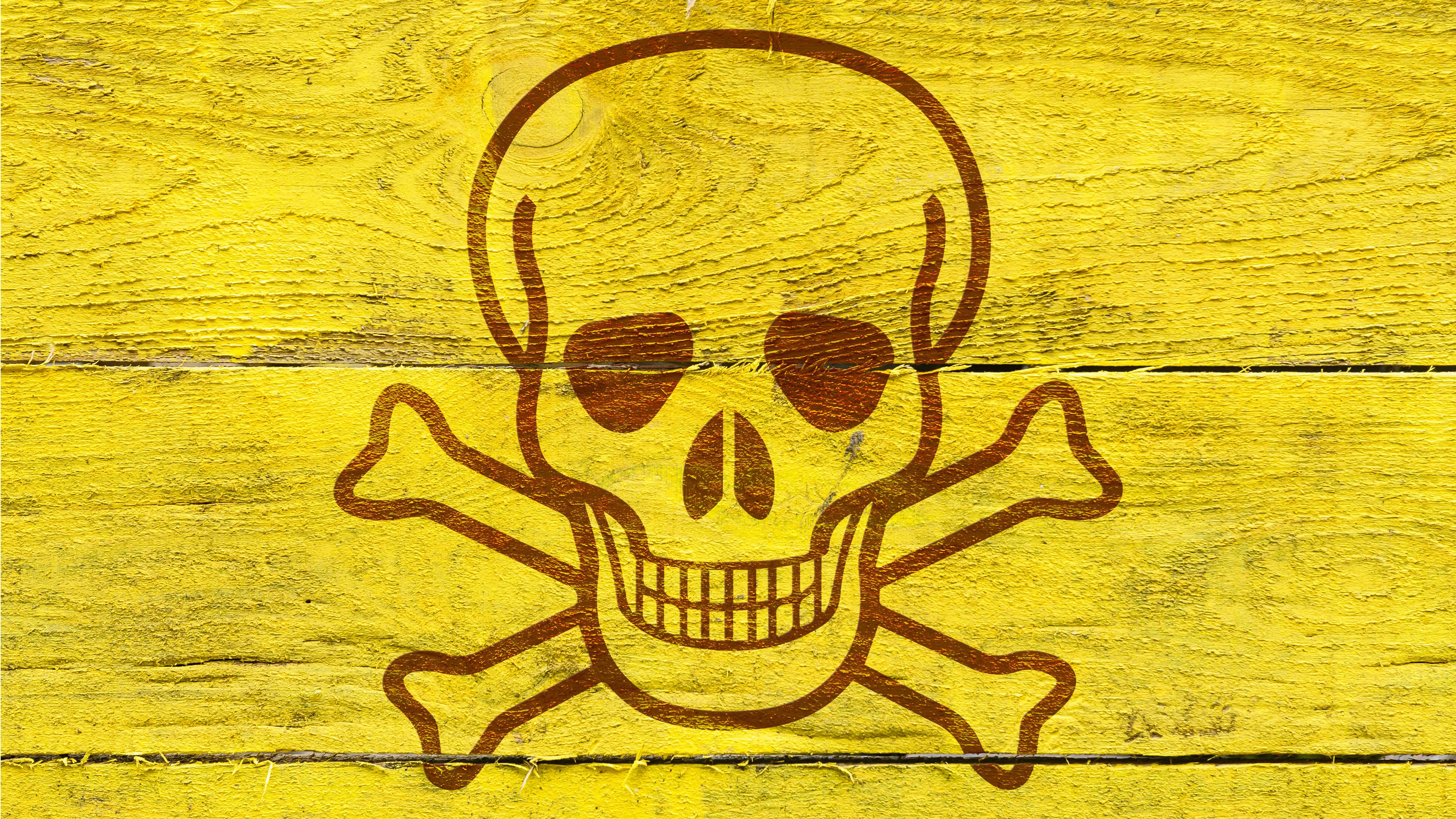 Image of skull and cross bones illustrating poisonous exposure symbol for Discovery Radio Episode 148 on Poison Prevention and Control